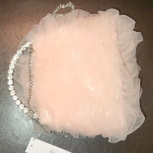 Alessia Elegant Pink Ruffled Women's Bag Small Adoroble Crossbody Purse